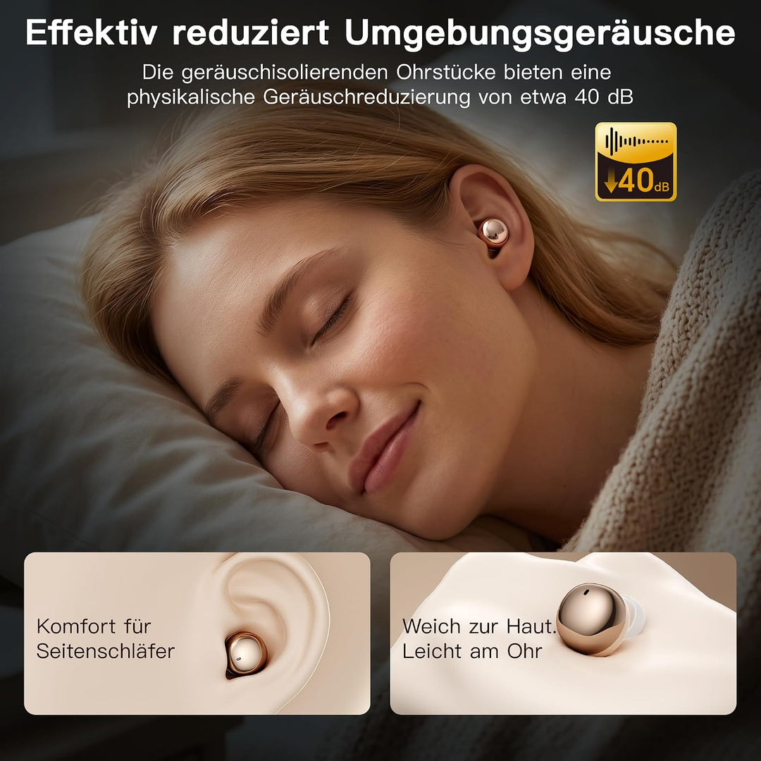 LESUN Upgradierte Schlafkopfhörer, Tag &amp; Nacht 2-in-1, Stilvolles Design, Bequeme Bluetooth Kopfhöre