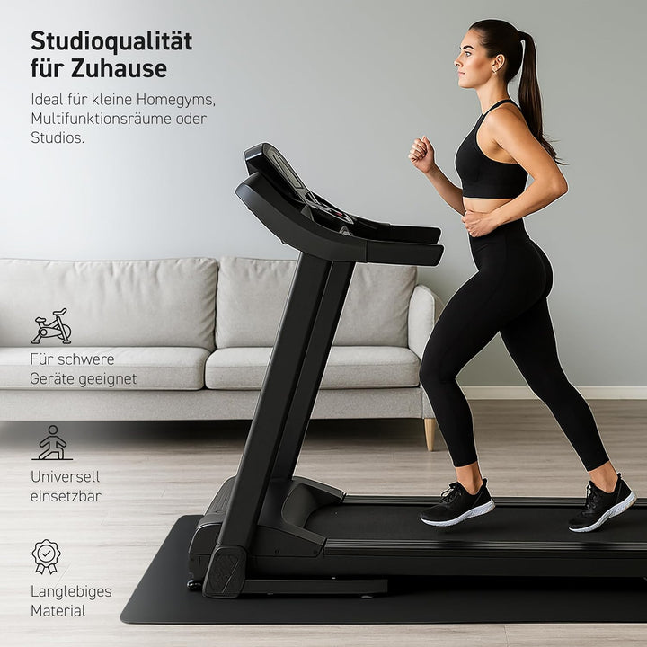 MSPORTS Bodenschutzmatte Premium für Fitnessgeräte - wiederstandsfähige Unterlage für Crosstrainer,