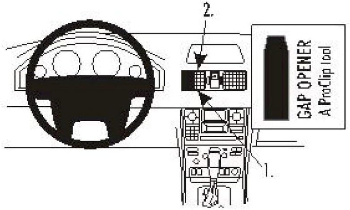 Brodit 853171 Brodit ProClip 853171 Center Mount für 02-09