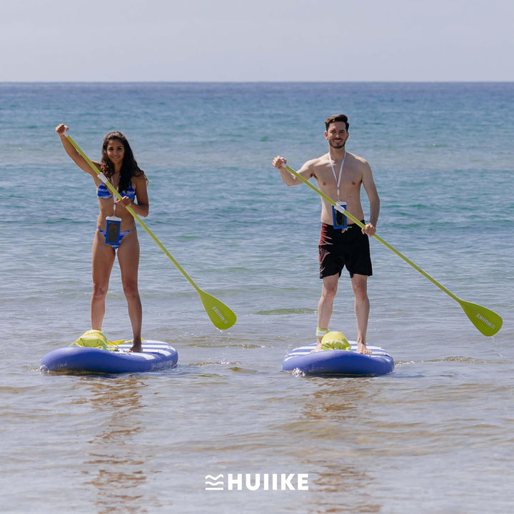 HUIIKE Stand Up Paddling Board mit Zubehör, Paddel, Finnen, Pumpe. Paddle Sup Board Aufblasbar Hohe