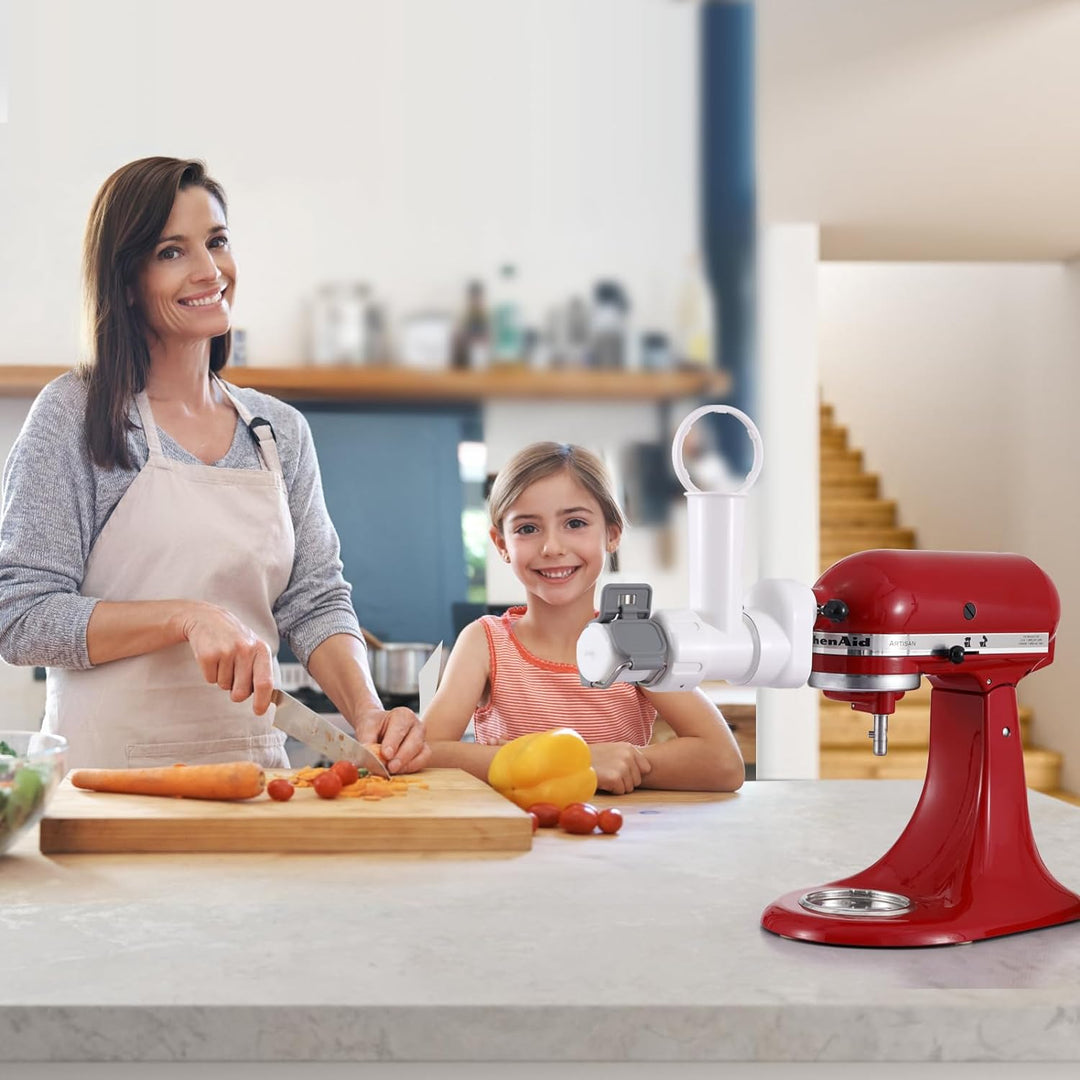 Pasta-Maker-Aufsatz für KitchenAid Standmixer, 6 verschiedene Formen von Nudelauslass, langlebige Pa
