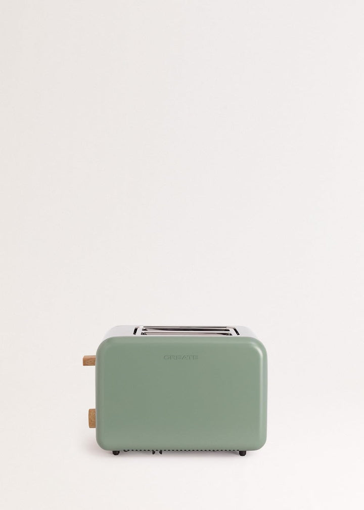 CREATE/PACK TOAST RETRO + KETTLE RETRO M/Toaster Grün-Sage mit Wasserkocher Grün-Sage/Wasserkocher 1
