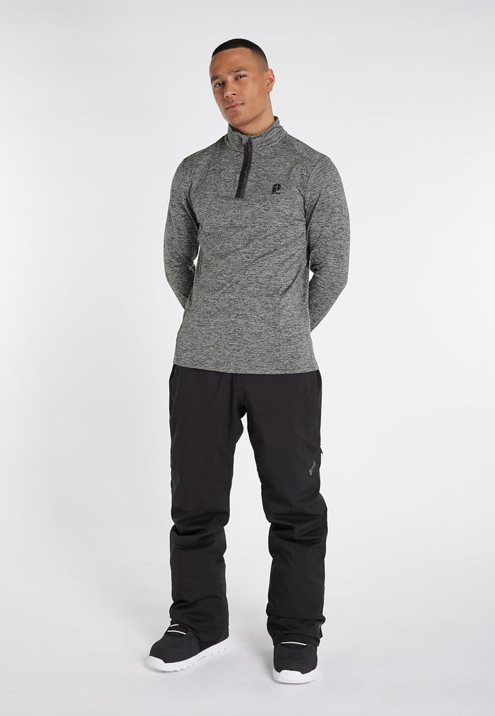 Protest Men Cycling Jersey PRTHINDES M Dark Grey Melee, M Dark Grey Melee