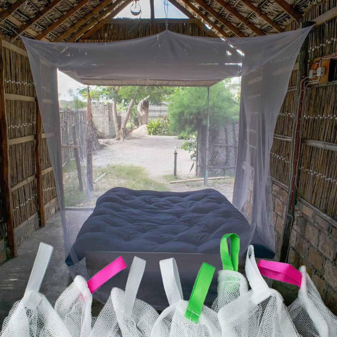 HAWK Outdoor Reise-Moskitonetz für Doppelbett Einzelbett extra gross 220 x 200 x 220 cm Mückenschutz