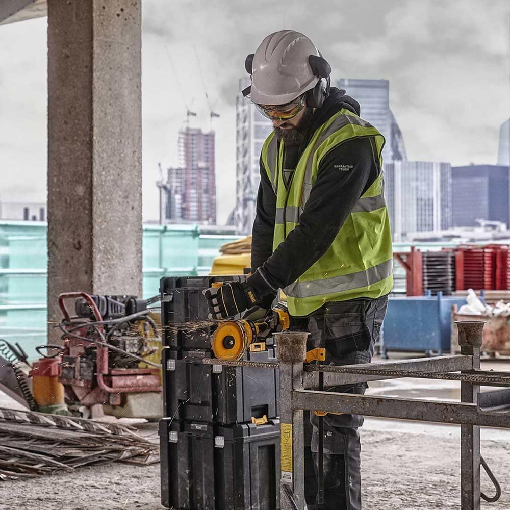 Dewalt DCG418N-XJ 54 V XR FLEXVOLT High Power 125 mm Winkelschleifer – blosse Einheit, Yellow