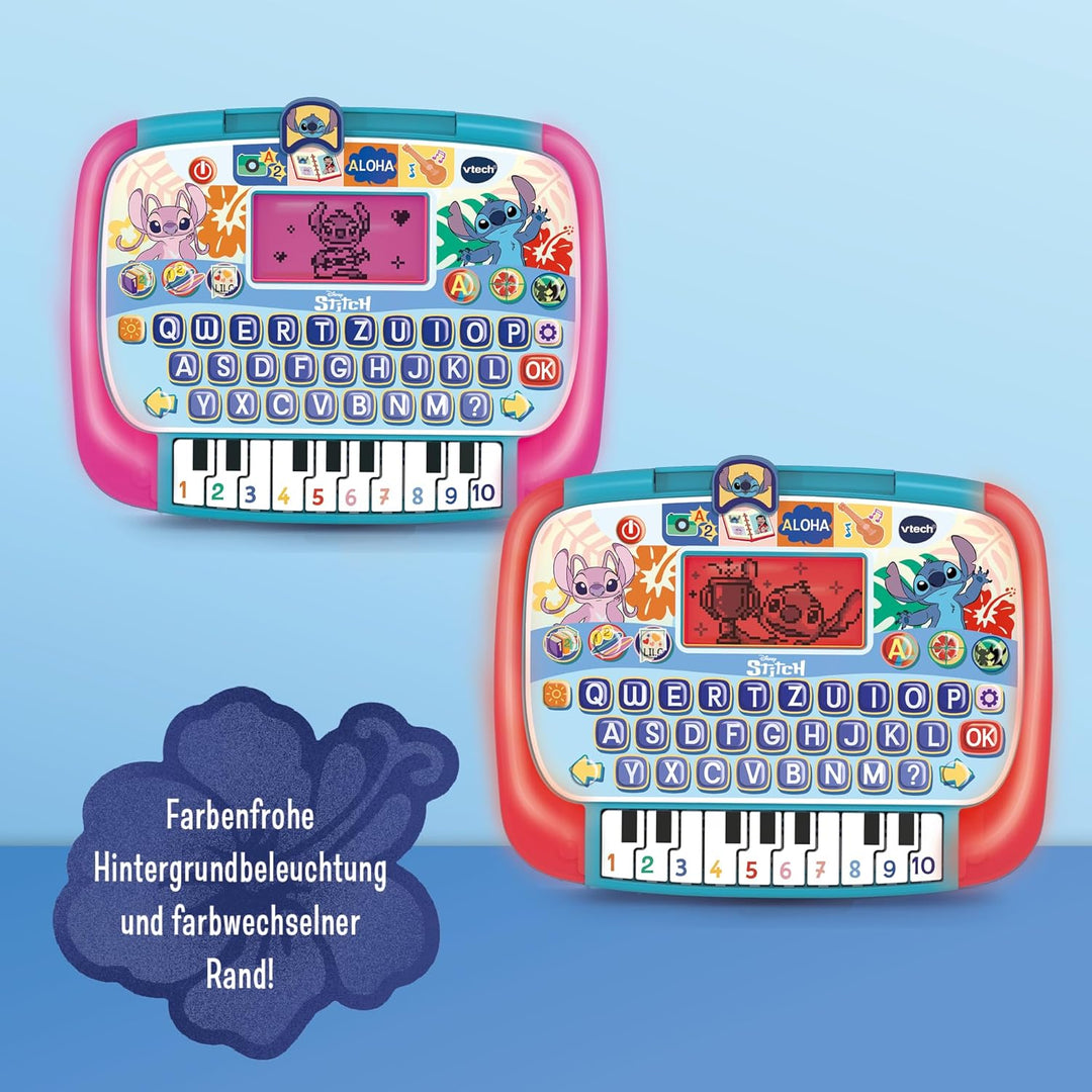 Vtech Stitch Lerntablet – Interaktives Tablet mit Tastatur und Klaviertasten – Verschiedene Spiele u
