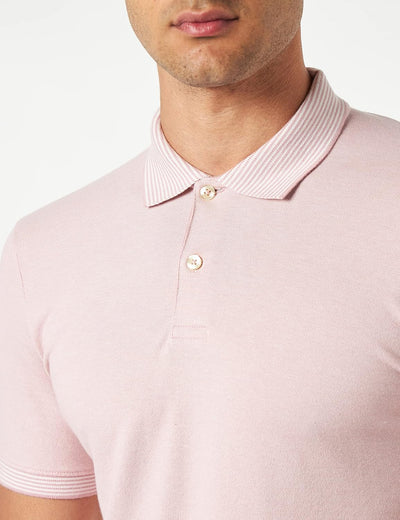 s.Oliver Men's Poloshirt, Kurzarm, PINK, L