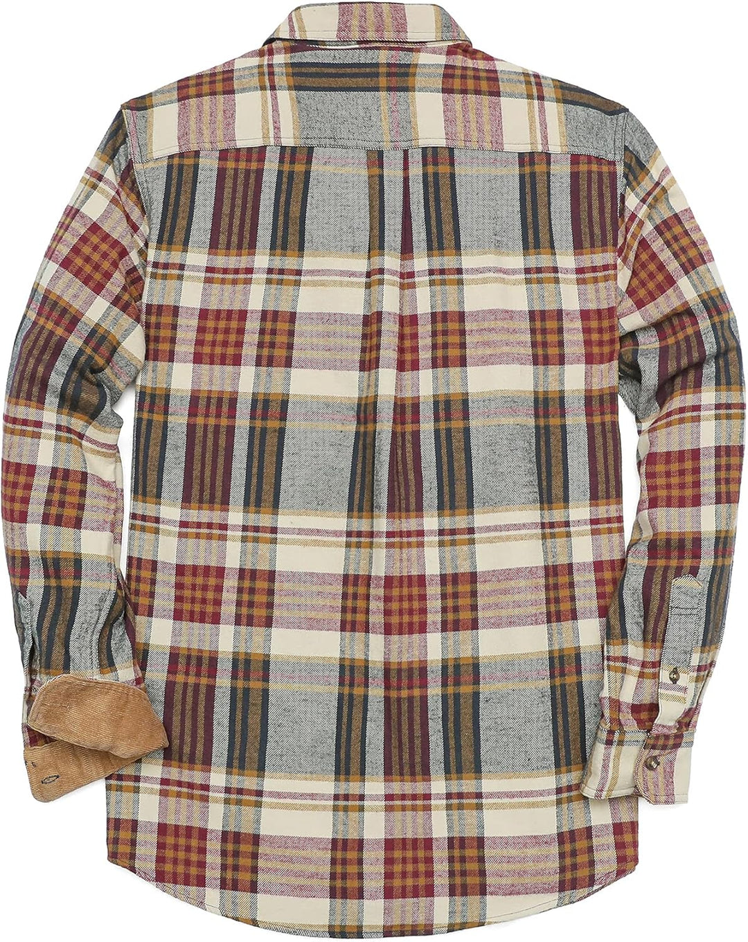 Dubinik® Flanellhemd Herren Kariert Flanellhemden Langarm Casual Button Down Freizeithemd Mit Brustt