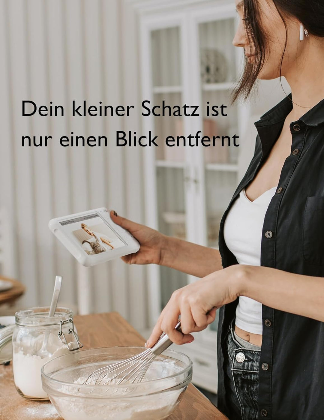 Momcozy Video Babyphone mit Kamera, Baby Monitor, Babyfone, 1+1 Kit Display+1 Kamera, Display+1 Kame