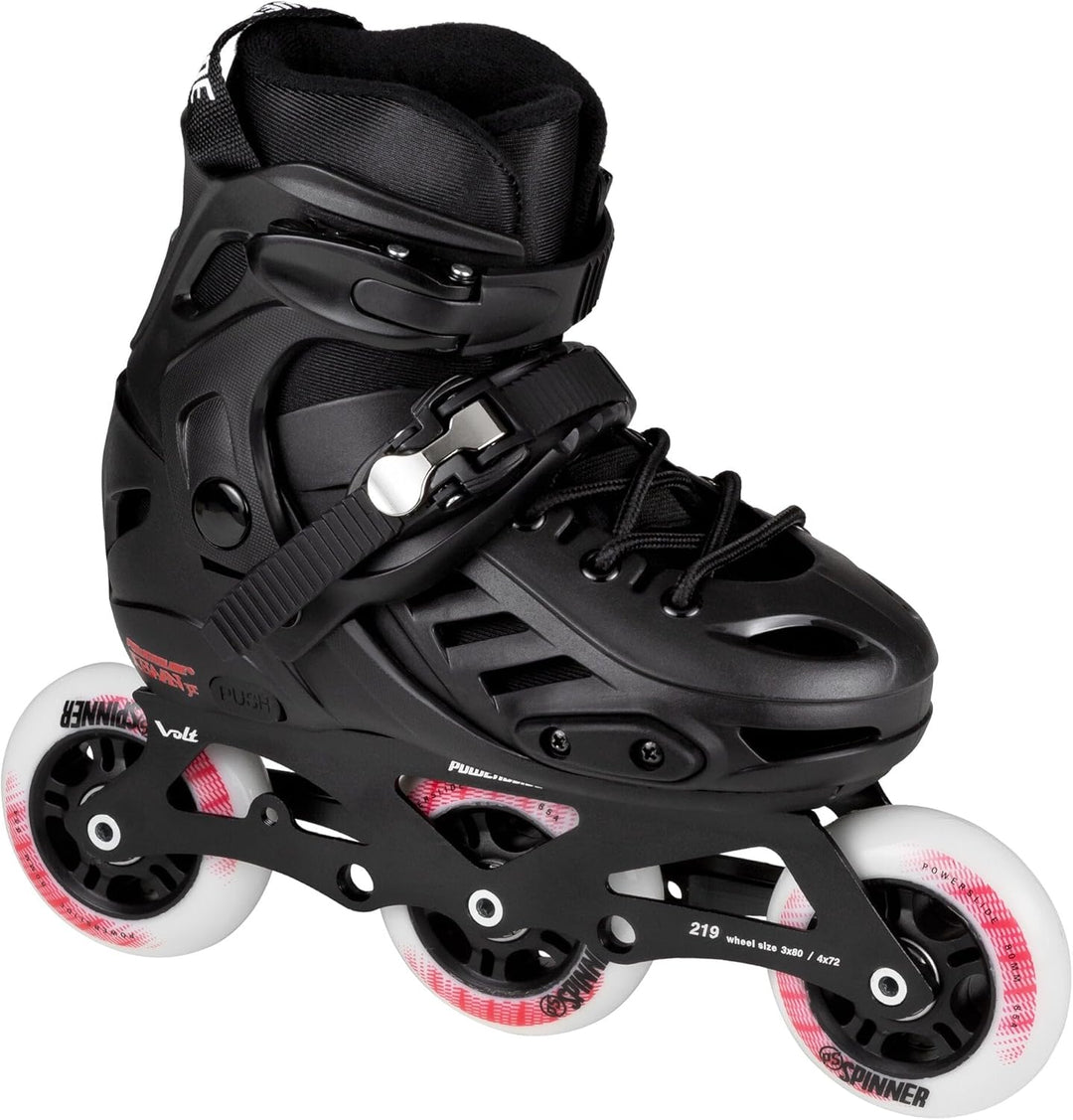 Powerslide Kinder Inline Skate Khaan Junior Pro, grössenverstellbar, für Urban, Fitness, Hockey, für