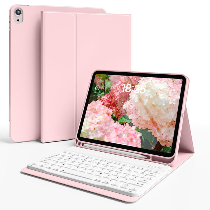 JKSML Hülle mit Tastatur für iPad (A16) 11./10.Generation 2025/2022 (11/10.9 Zoll) mit Stifthalter,