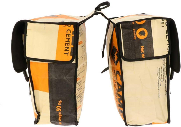 More Than Hip Mumba Fahrradtasche Wasserdicht - Kamel Orange - Fahrradtaschen für Gepäckträger aus R