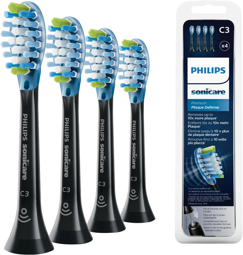 Philips Sonicare Original C3 Premium Plaque Defence Standard Schallzahnbürstenköpfe - 4er-Pack in Sc