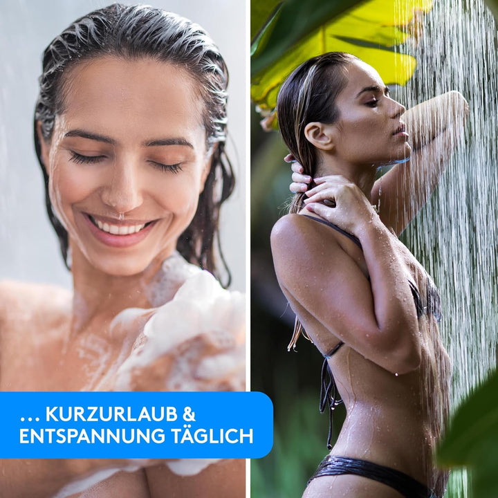 Lyvanas - TESTSIEGER 2021 - Duschkopf mit Schlauch und Halterung - Brausekopf für Dusche & Badewanne