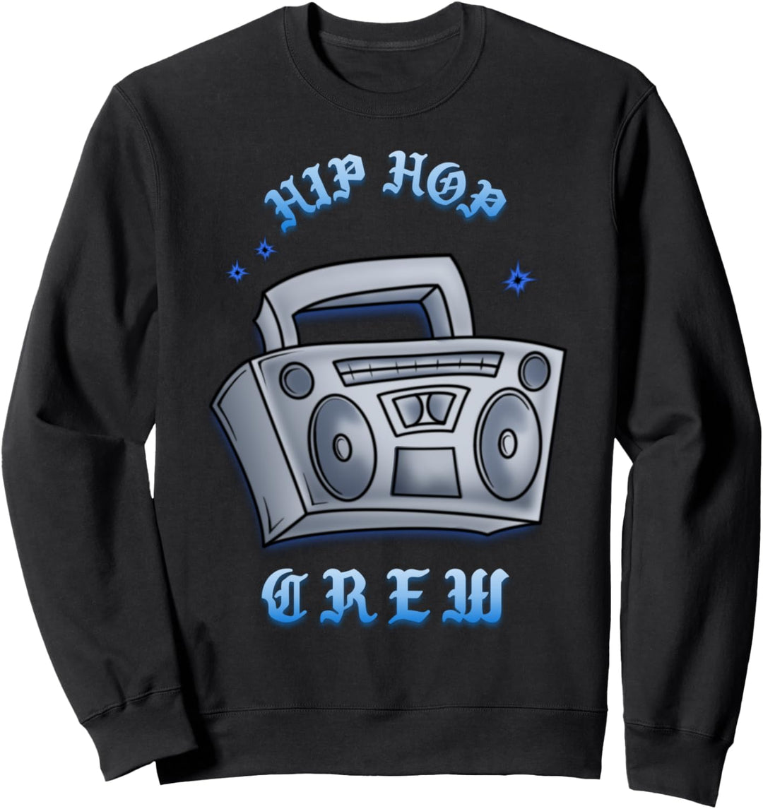 Musik Komisch HipHop Besatzung Abspielgerät Sweatshirt