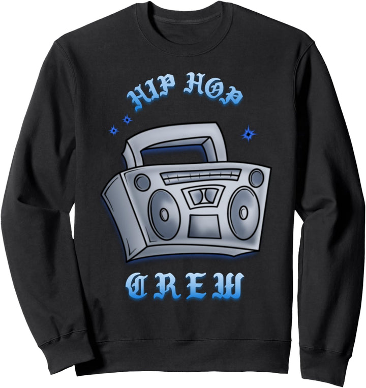 Musik Komisch HipHop Besatzung Abspielgerät Sweatshirt