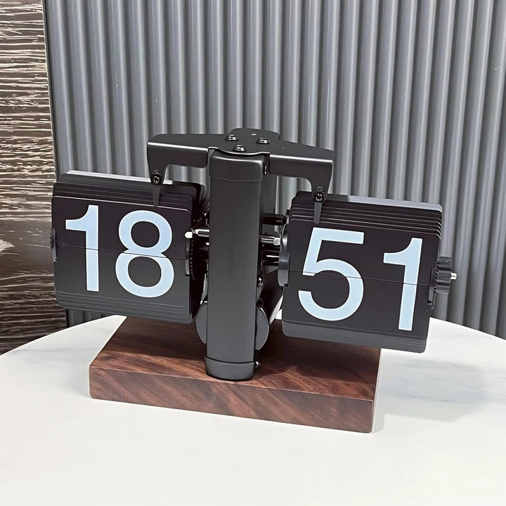 Flip Uhr Retro Digitale Wanduhr Batterie betrieben Tischuhr Grosse Zahlen Sichere Basis Kreative Fli