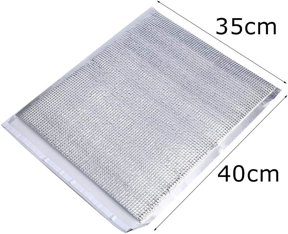 Dilwe 10 Stücke Isolierte Taschen, Wiederverwendbare Aluminium Picknick Hot Cold Pouch für Home Outd