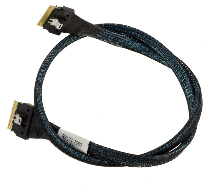 KALEA-INFORMATIQUE PCIe 4.0 Kabel mit Slim SAS SFF-8654 8i 74-polig auf SFF8654 74-polig Länge 70cm
