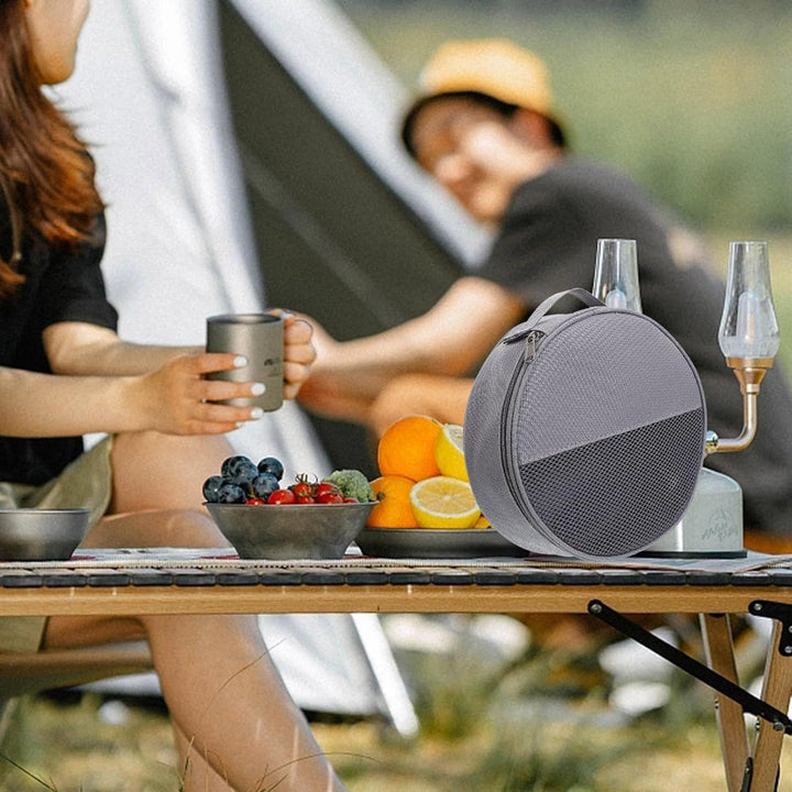 TOYANDONA Camping Geschirrbeutel Mit Netzfach Oxford Stoff Organizer Tasche Für Teller Besteck & Küc