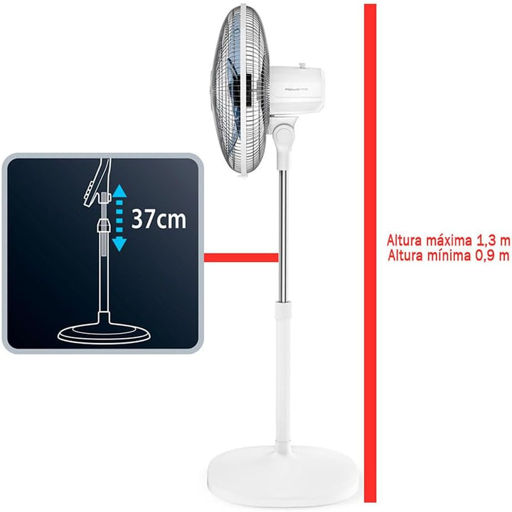 Rowenta VU4410 Essential+ Standventilator | 3 Geschwindigkeitsstufen | verstellbarer Neigungswinkel