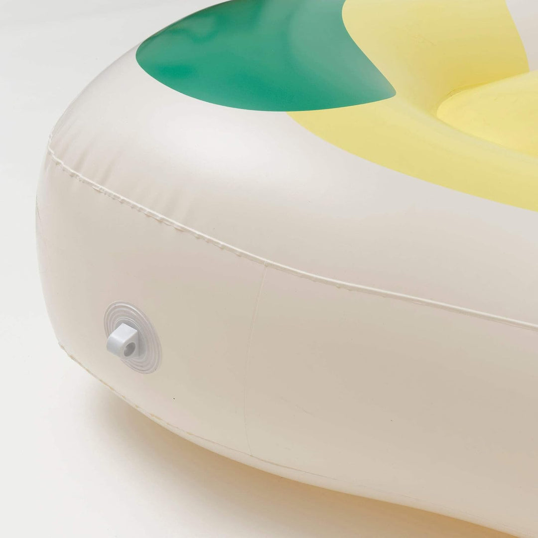 Sunnylife - Aufblasbare Schwimmmatratze Luxe Lie-On - Limon, Butter