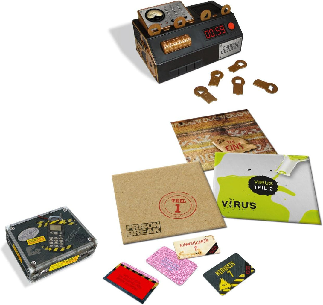 Noris 606101546 - Escape Room (Grundspiel) - Familien und Gesellschaftsspiel für Erwachsene, inkl. 4
