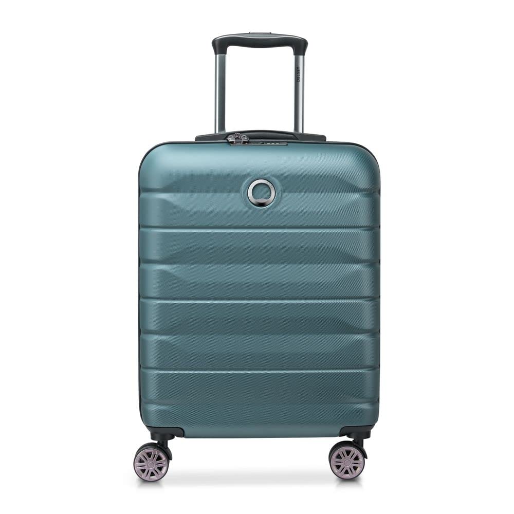 DELSEY PARIS Meteor Kabinenkoffer, schmal, 4 Doppelrollen, 55 cm, für Erwachsene, Unisex, Purpur-08