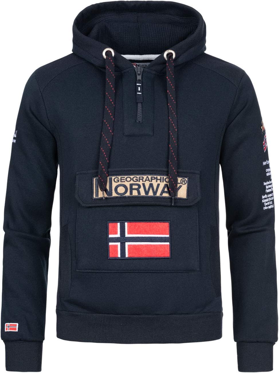 Geographical Norway Herren Gymclass Kapuzenpullover, S Marine