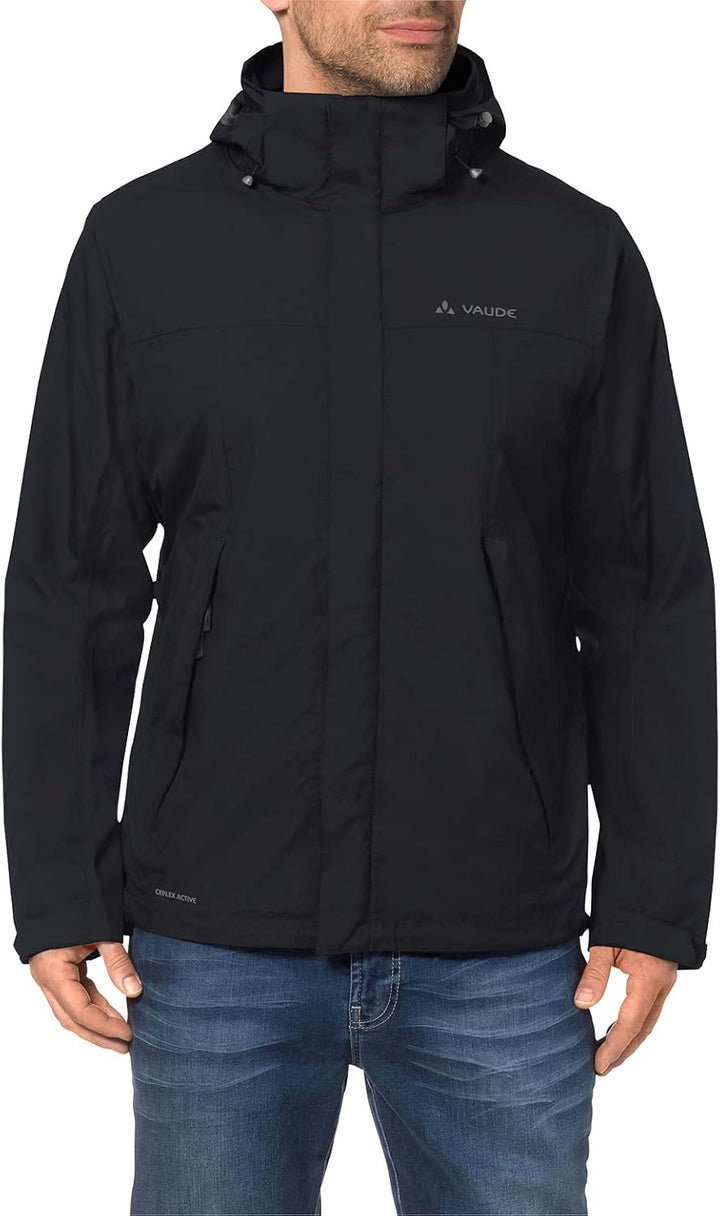 VAUDE Regenjacke Herren Escape Light, Wasserabweisende Outdoor-Jacke, Atmungsaktiver Windbreaker mit