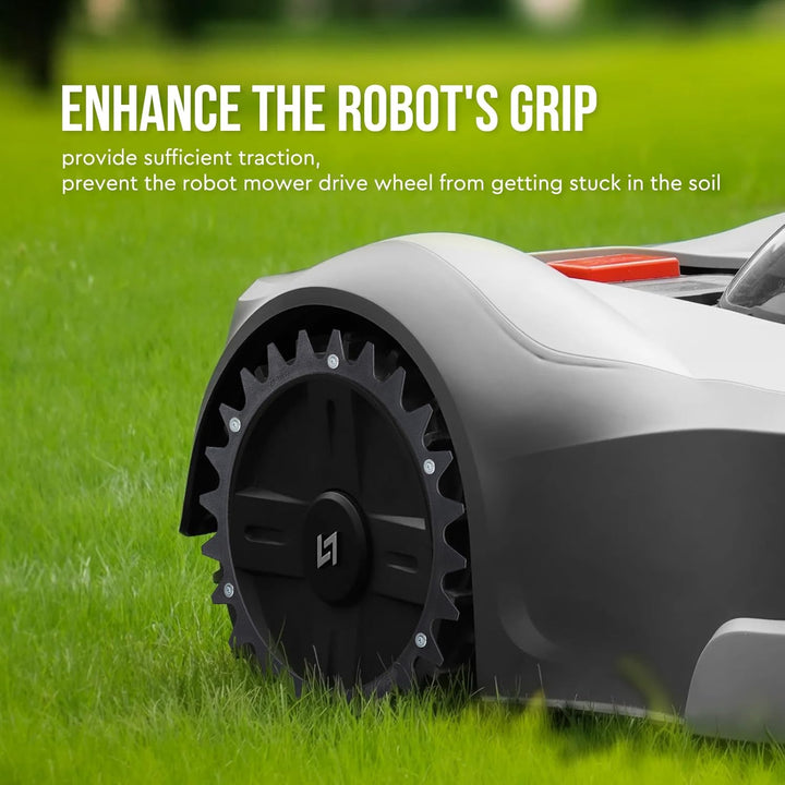Kunststoff Spikes für Mähroboter Schwarz Ø225mm Kompatibel mit Worx Landroid L Modell - WR153E WR155