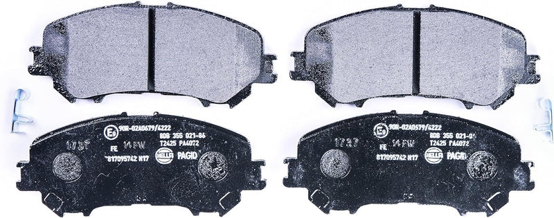 HELLA PAGID 8DB 355 021-861 Bremsbelagsatz - T2425 - Dicke/Stärke: 16.7mm - mit akustischer Verschle