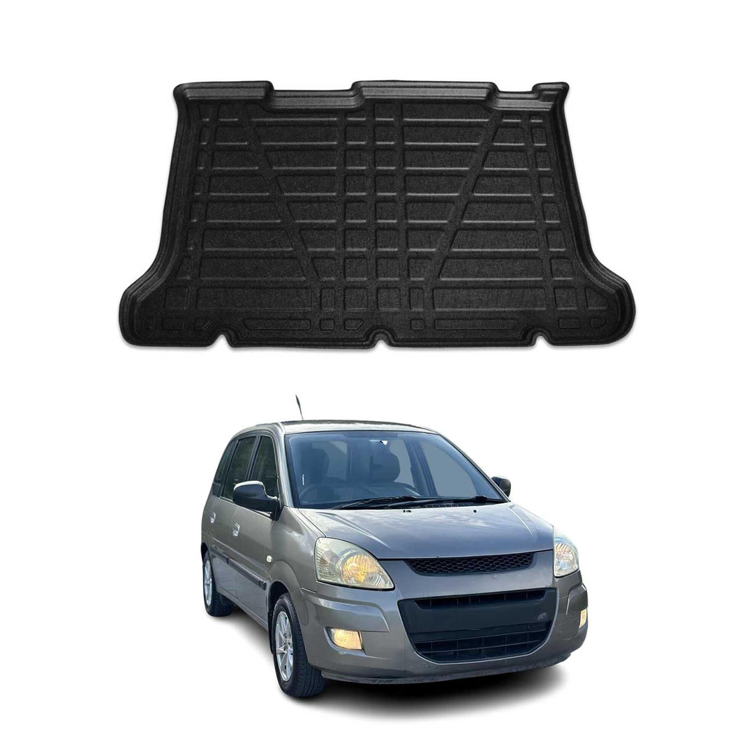OMAC Kofferraumwanne Laderaumwanne kompatibel mit Hyundai Matrix 2004-2010 Gummi TPE Schwarz