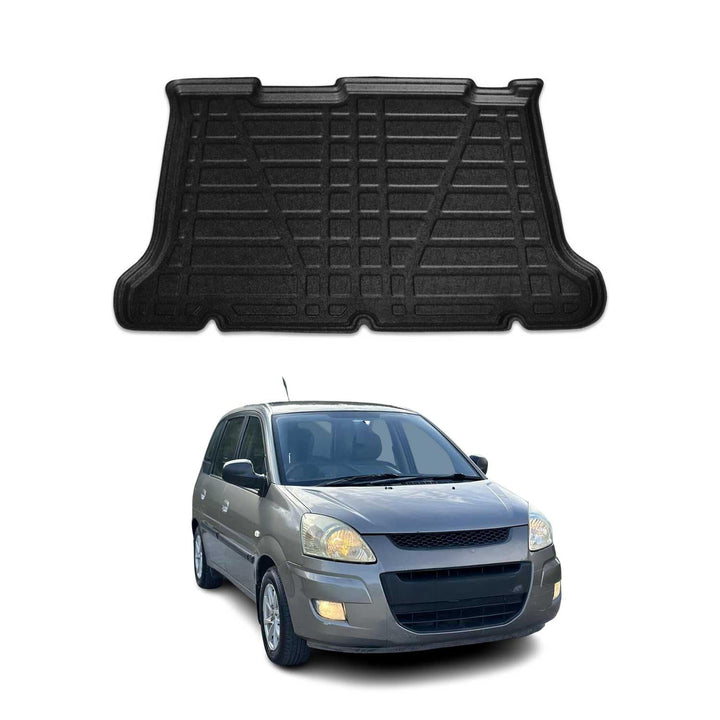 OMAC Kofferraumwanne Laderaumwanne kompatibel mit Hyundai Matrix 2004-2010 Gummi TPE Schwarz