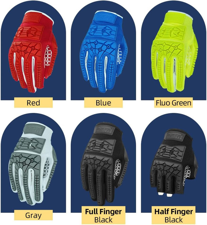 Seibertron Lineman 2.0 Padded Palm Football Receiver Gloves, Flexible TPR Impact Protection Back of