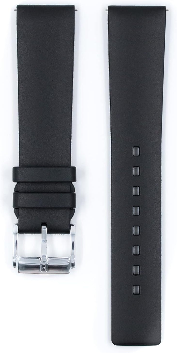 HIRSCH Uhren-Armband Pure - robustes Kautschuk-Material - reiss- & wasserfest - für Damen & Herren 2