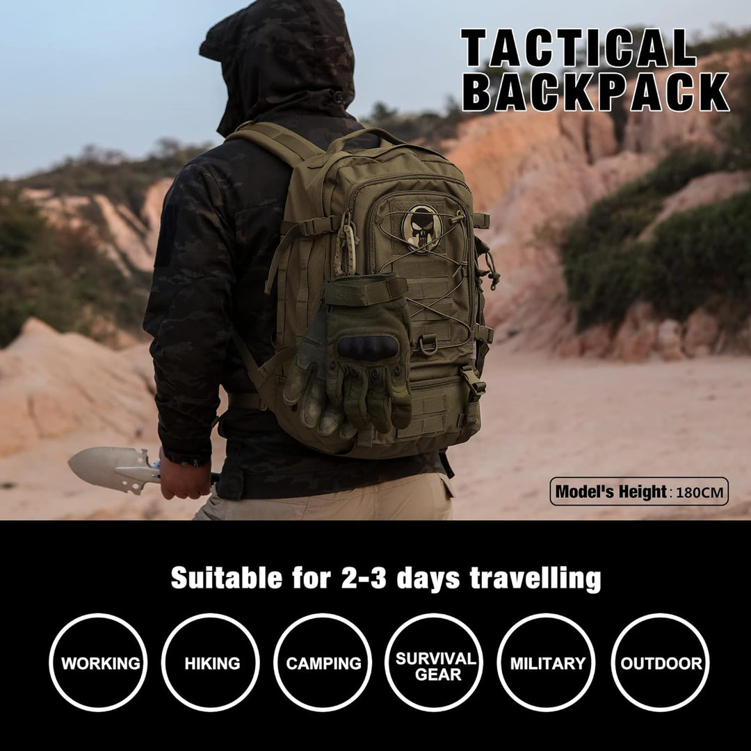 Mardingtop 28L Rucksack Taktischer Rucksack Wanderrucksack Trekkingrucksack Angelrucksack für Surviv