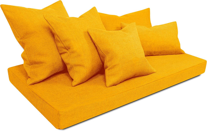 npluseins 2er Pack Kissenhüllen mit Struktur-Muster - Polsteroptik 617.767, 1 Pack (2 Stück) - Kisse