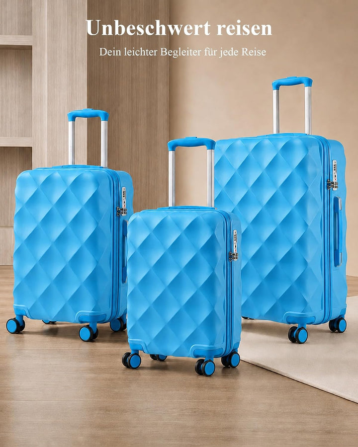British Traveller Hartschalenkoffer Gross Handgepäck Koffer 73 * 47 * 30cm Reisekoffer Gross Koffer