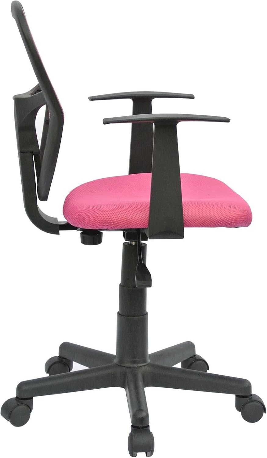 CARO-Möbel Schreibtischstuhl Kinderdrehstuhl Bürostuhl Drehstuhl Studio in pink rosa mit Armlehnen,
