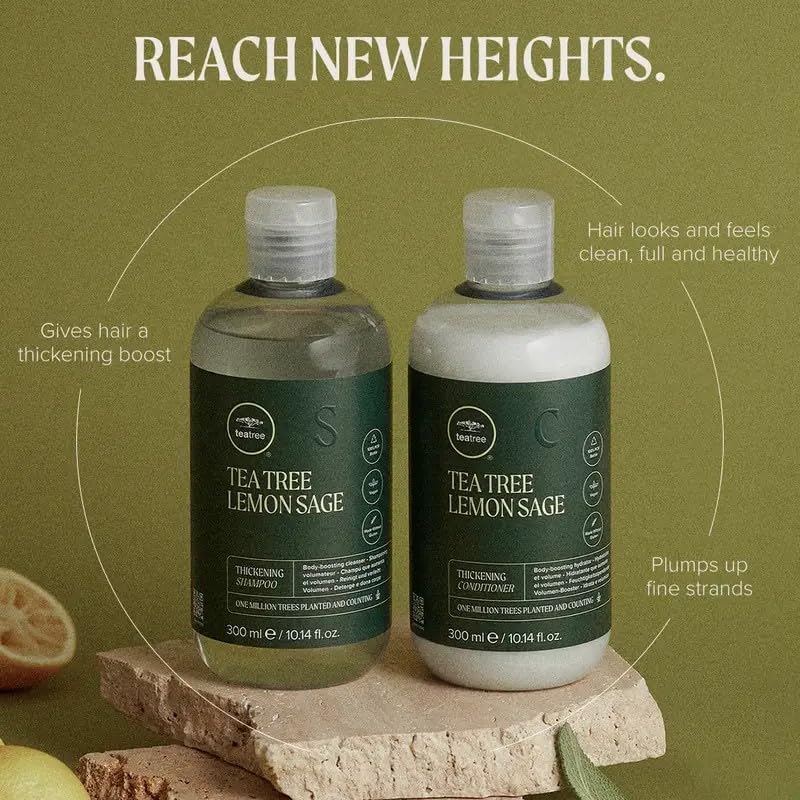 Paul Mitchell Tea Tree Lemon Sage Thickening Conditioner - Volumen-Conditioner für feines Haar, kräf