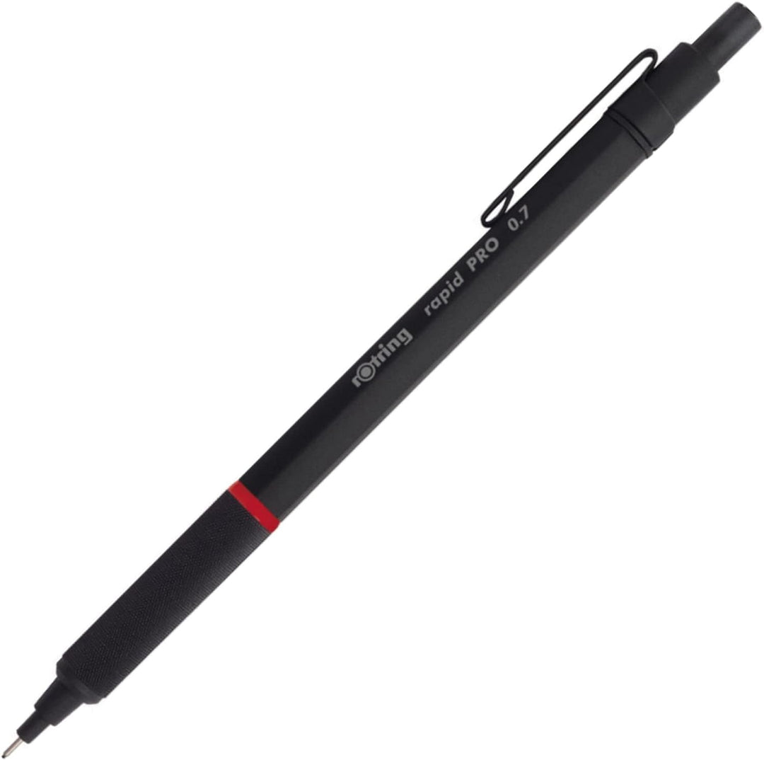 rOtring Rapid PRO Druckbleistift mit Einzug | 0,7 mm | Schwarz 0,7 mm Single Schwarz, 0,7 mm Single