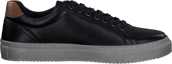 s.Oliver Herren Sneaker flach aus Leder zum Schnüren 44 EU Navy, 44 EU Navy