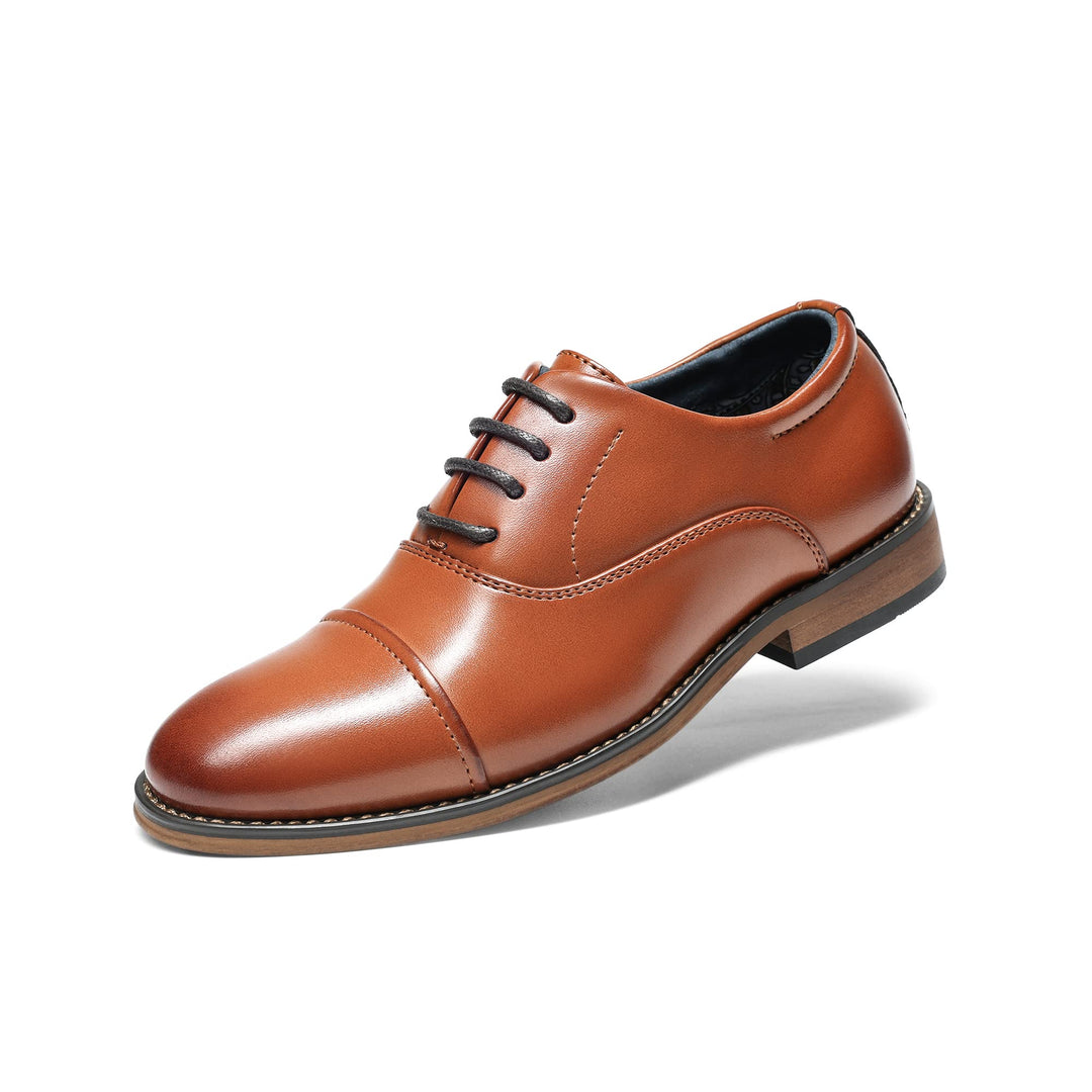 Bruno Marc Schnürhalbschuhe Jungen Anzugschuhe Derby Oxford Hochzeit Schuhe, Braun