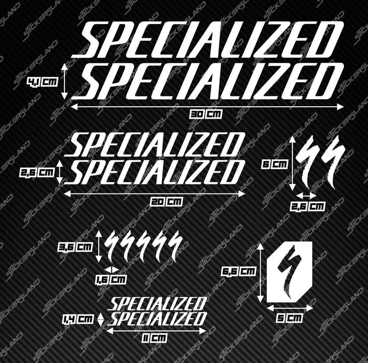 Stickersland® Aufkleber-Set kompatibel mit Rahmen MTB Mountainbike und Helm | Aufkleber-Aufkleber fü