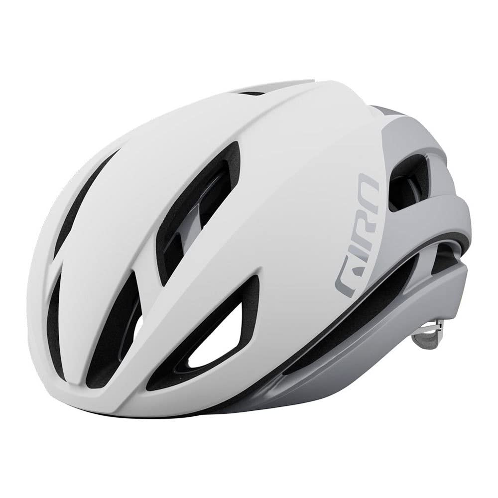 Giro Eclipse Spherical Rennrad Fahrrad Helm matt weiss/silberfarben 2024, S