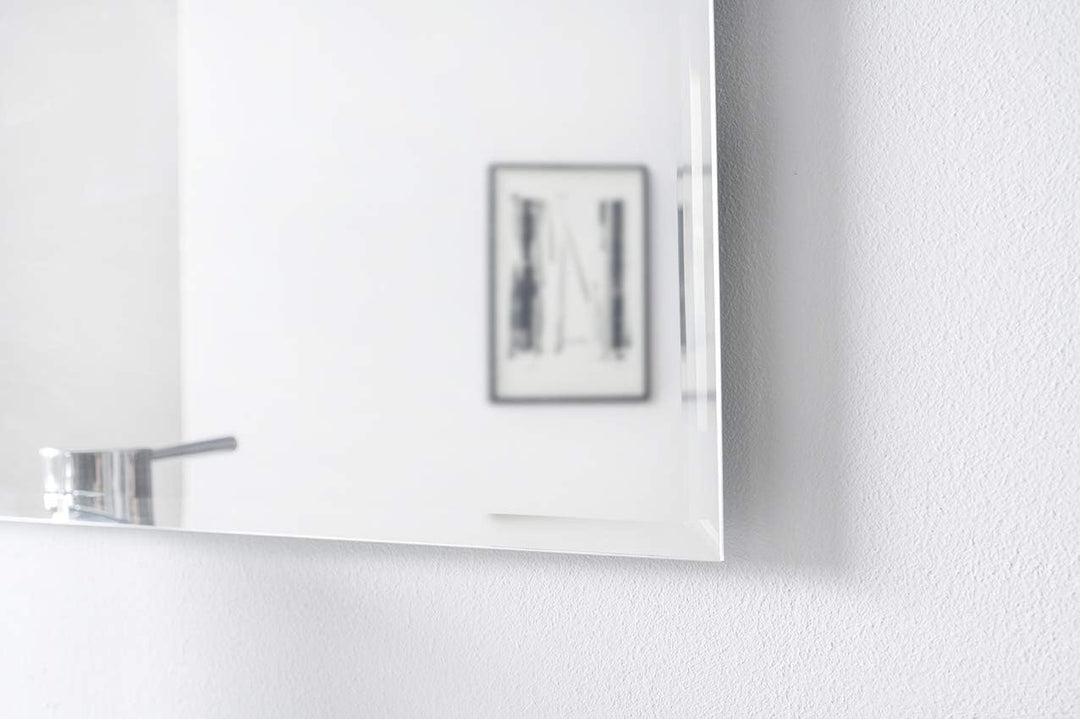 Homestyle Facettenspiegel ohne Rahmen – Hochwertiger Wandspiegel mit geschliffenen Kanten, eleganter