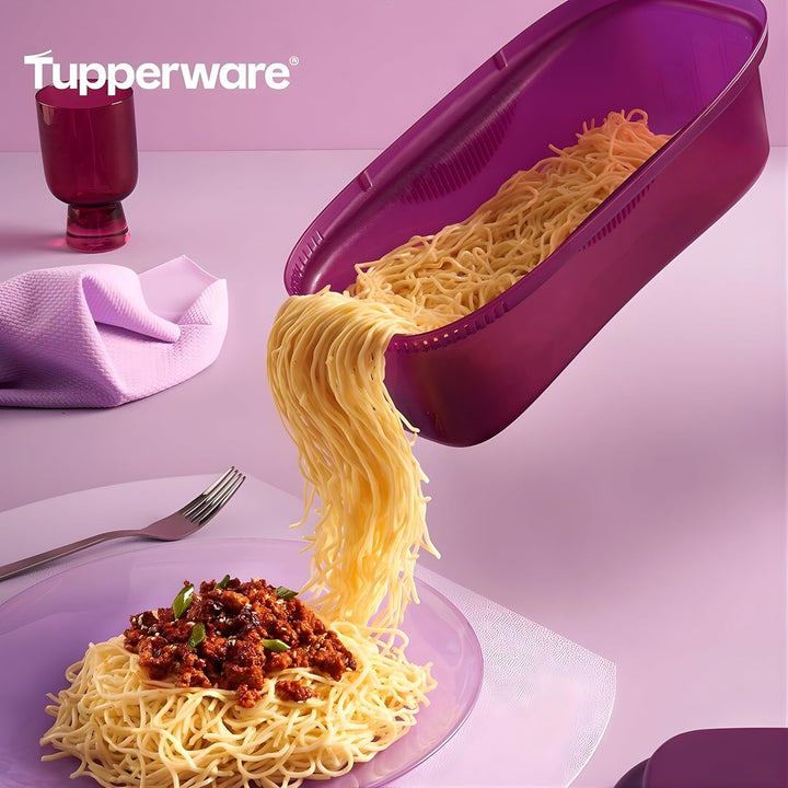 Tupperware Mikrowelle Pasta-Meister 1,9 L Lila Nudelkocher I57