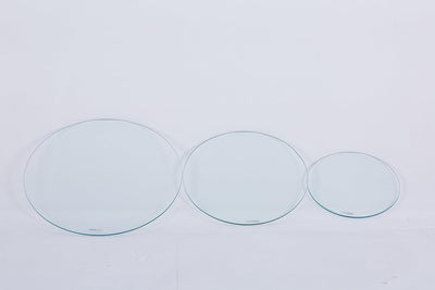 Euro Tische Glasplatte und Tischplatte in 30cm Rund Gestalt, Glasboden mit 6mm ESG Sicherheitsglas,