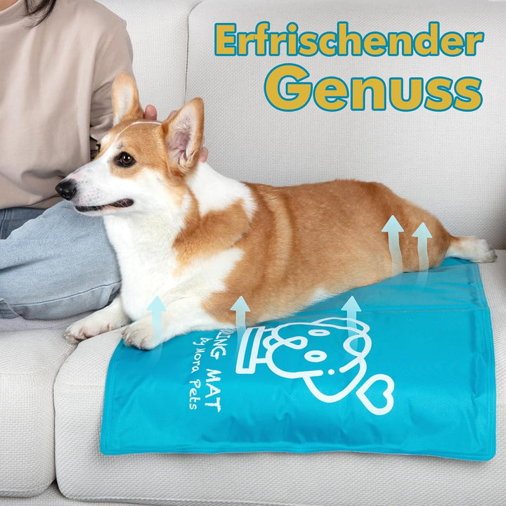Pawtasy Kühlmatte für Hund, Kühldecke Hunde, Kühlkissen mit Ungiftiges Gel für Grosse Mittelgrosse H